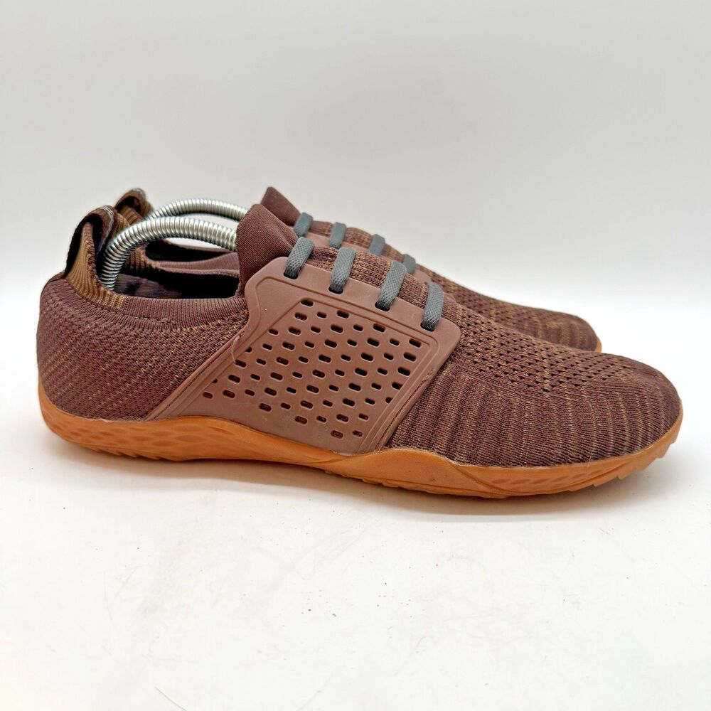 Whitin W63 Zero Drop Minimalist Barefoot Sneakers Men's 8.5  EU 42 Brown Lace Up
